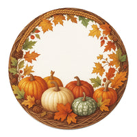 Thanksgiving Autumn Pumpkin Harvest Placemat Waterproof Heat-Insulating Fabric Table Mat