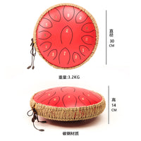 12-inch 13-Note Steel Tongue Drum Percussion Instrument for Students