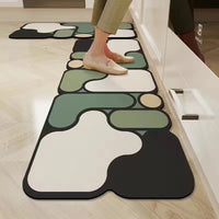 Luxury Diatomaceous Earth Kitchen & Bathroom Mat Set - Non-Slip Absorbent Floor Mats