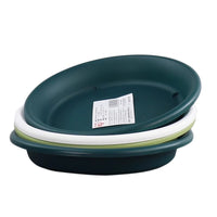 IRIS DEEPOT Resin Plastic Plant Pot Saucer Tray for Indoor Outdoor Use