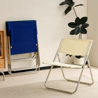 Nordic Designer Foldable Lounge Chair for Living Room Balcony Bedroom Camping