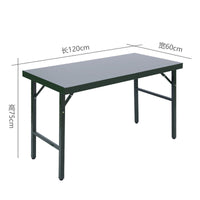 Portable Folding Field Desk for Outdoor Use, Steel Camp Training and Work Table
