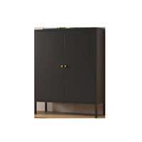 Iron Art Sideboard Storage Cabinet for Kitchen Living Room Balcony, Ultra-Thin Multi-Purpose Organizer