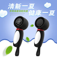 Penguin Handheld Turbo Fan Portable Rechargeable Silent High-Speed Mini Fan