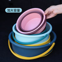 Foldable Car Outdoor Bucket - Portable, Leak-Proof, Collapsible Water Container & Trash Can