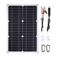 Portable Monocrystalline Solar Panel with Dual USB Output for Outdoor Emergency Power