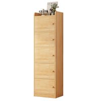 Solid Wood Bookshelf Storage Cabinet Display Shelf Multi-functional Floor-standing Bookcase for Living Room