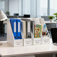 Minimalist Desktop Bookends and File Organizer for Students and Office