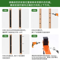 Wall-Mounted Firewood Storage Rack Metal Log Holder for Indoor Outdoor Use