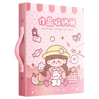 Kids A3 Art Portfolio Folder with Clear Pockets for Certificates and Artwork