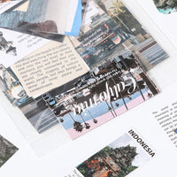 Xinqi 25-Sheet Summer Freedom Landscape Sticker Pack for Journals and Decor