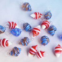 Handmade Glass Swallowtail Fish Conch Pendant for DIY Crafts and Aquarium Decor