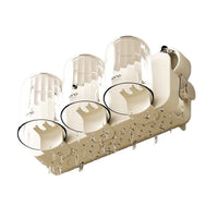 Suction Cup Wall-Mounted Toothbrush Holder with Tumbler