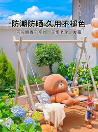 Purple Leaf Wisteria Swing Outdoor Courtyard Hammock Garden Balcony Home Swing Chair Hanging Chair