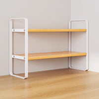 Desktop Storage Shelf Bookcase Multi-layer Desk Organizer for Dorm Office Cosmetics