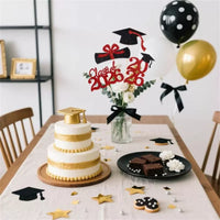 Class of 2026 Graduation Cap Certificate Flower Arrangement Picks - 16-Piece Set