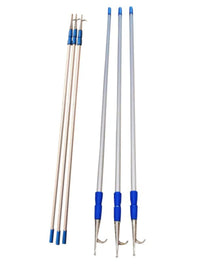Telescopic Boat Hook and Mooring Pole for Dinghies, Kayaks, and Inflatable Boats