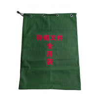 Canvas Drawstring Confidential Document Shredding Bag for Logistics and Express Transit