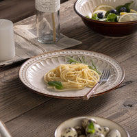 European Retro Embossed Ceramic Dinnerware Set
