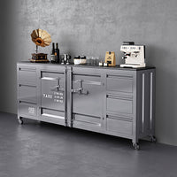 Industrial Container Bar Sideboard Cabinet for Restaurant Hotel Pantry Tea Cabinet Hall Storage Cabinet