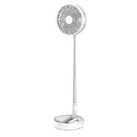 Portable Rechargeable Folding Pedestal Fan with Remote and Night Light for Home and Outdoor Camping