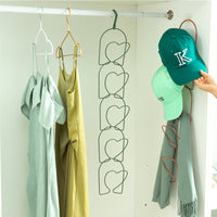 Door Back Hat Rack Organizer with Hooks for Home Use