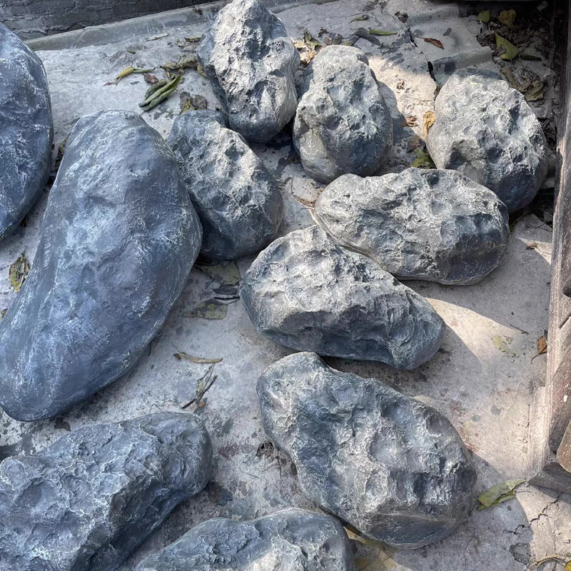 Fiberglass Artificial Rock Micro Landscape Ornament for Garden and Stage Decor