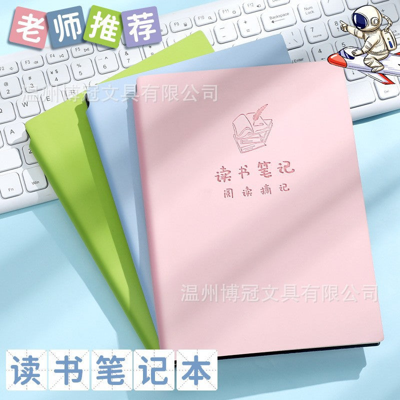 A5 Student Reading Notebook for Vocabulary and Sentence Extraction