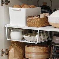 Over-the-Cabinet Door Hanging Storage Basket Organizer for Kitchen and Bedroom