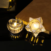 LED Crystal Transparent Candle Light for Romantic Occasions and Holiday Decor