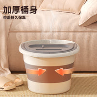 Foldable Foot Spa Tub with Massage Points, Portable Insulated Foot Bath for Home and Dorm