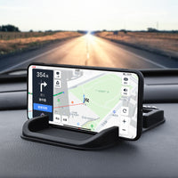 Universal Car Dashboard Phone Holder with Anti-Slip Mat and Navigation Support