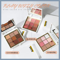 nnuedwe 9-Color Eyeshadow Palette Matte Shimmer Earth Tones