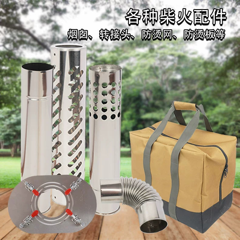 Stainless Steel Chimney Pipe Accessories for Wood Burning Stoves and Tents