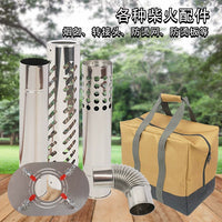 Stainless Steel Chimney Pipe Accessories for Wood Burning Stoves and Tents