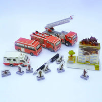 3D Puzzle Paper Model DIY Craft Kit for Kids - Police, Fire, and Train Scenarios