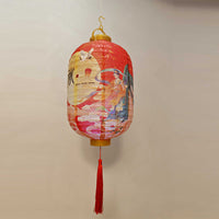 Mid-Autumn Festival DIY Luminous Paper Lanterns - Foldable Oval & Gourd Shapes