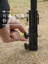 Awning Pole Holder for Large Diameter Tent Sunshade Support Rods, Adjustable Beach Umbrella Base