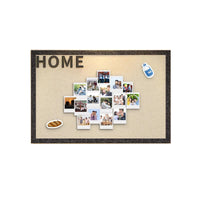 Felt Photo Wall Display Board with HOME Sticker for Wall Decor, DIY Message Board, No-Drill Installation