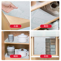 Diamond Pattern EVA Cabinet Liner, Non-Slip, Moisture-Proof, Cuttable Drawer Mat for Kitchen & Refrigerator