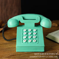 Retro American Style Telephone Model Home Decor Ornament