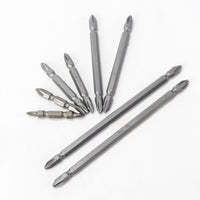 Double-Ended Phillips Screwdriver Bits for Electric Drills, S2 Industrial-Grade Anti-Slip