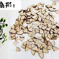 Half-Round Wood Slices for DIY Crafts, Painting, and Decorations