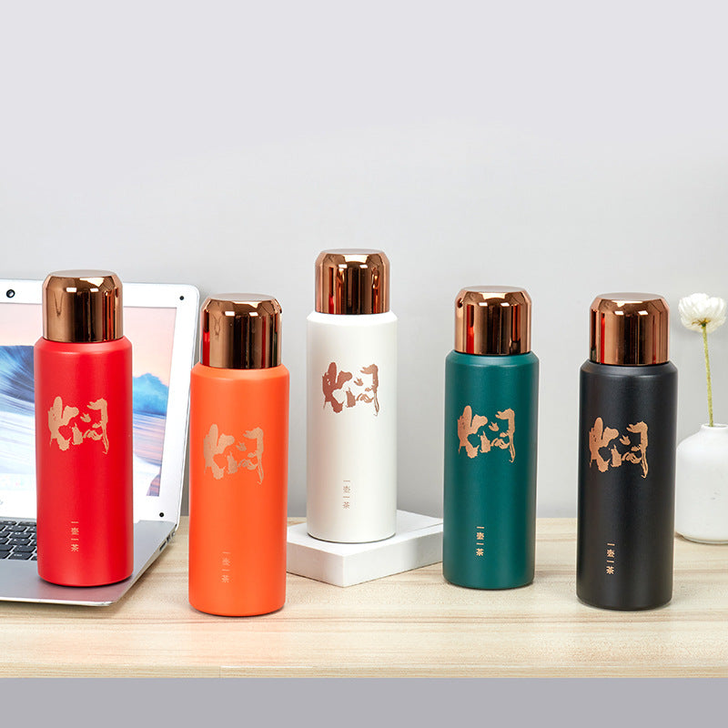 316 Stainless Steel Insulated Tea Infuser Bottle Portable Cola Shape Direct Drink Water Bottle