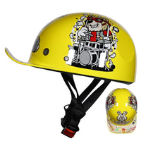 Kids Electric Bicycle Helmet Vintage Baseball Cap Style Half Helmet