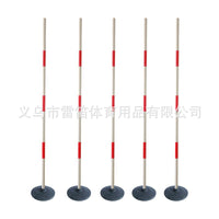 Soccer Training Agility Poles with Water-Fillable Base for Kids Basketball Fitness Obstacle Course
