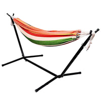 Portable Outdoor Camping Hammock with Detachable Stand, Single/Double Person Swing Bed