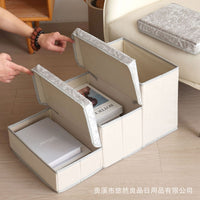 Pet Stairs Anti-Slip 3-Step Foldable Pet Bed Cat Dog House Golden Diamond Velvet