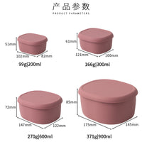 Collapsible Silicone Food Storage Container for Camping and Microwave Use