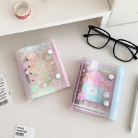 Hisocute M5 Transparent Loose-Leaf Notebook with Double Snap Closure for Students